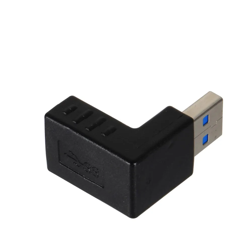 Горячая продажа USB 3 0 адаптер Папа мама расширение 90 градусов правый угол вилка с