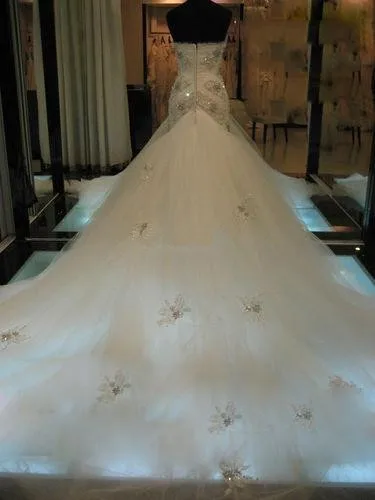 New-Gorgeous-Crystals-Beads-Appliques-Tulle-Mermaid-Wedding-Dresses-Bridal-Gown-Size-2-4-6-8 (2)