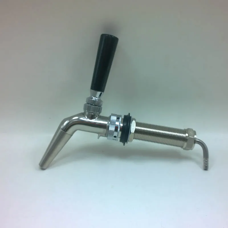 Free Shipping ! Forward Seal Tap 90mm Long Shank,polished Chrome Draft Beer Faucet Stainless