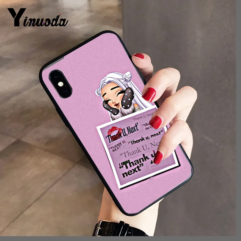 Yinuoda Thank U Next Ariana Grande Красочный милый чехол для телефона для iPhone 8 7 6 6S 6Plus 5 5S SE XR X XS MAX Coque Shell