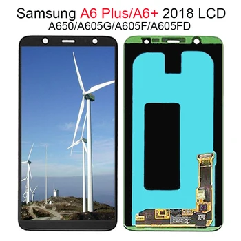 

LCD A6 Plus For Samsung Galaxy A6 Plus/A6+ 2018 A605 A605FD A605G AMOLED LCD Display Touch Screen Assembly Replacement