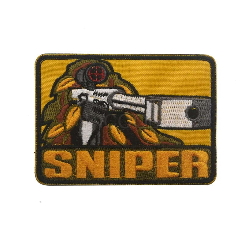 Embroidery Patch Sniper US Army Morale Patch Tactical Emblem Badges