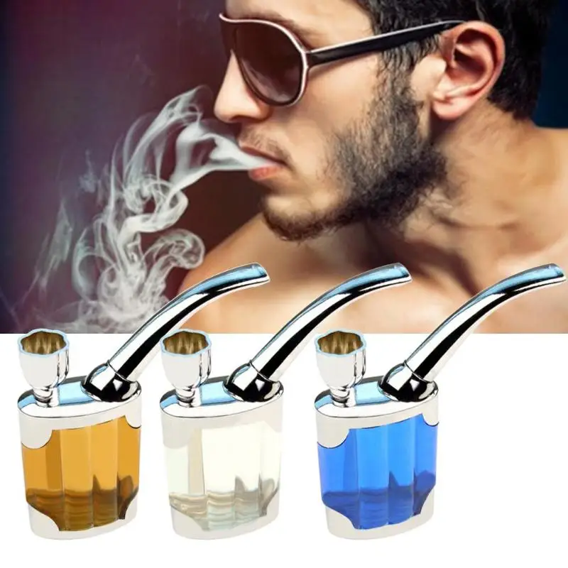

New Popular Bottle Water Pipe Portable Mini Hookah Shisha Tobacco Smoking Pipes Gift of Health Metal Tube Filter Hookah Oil Burn