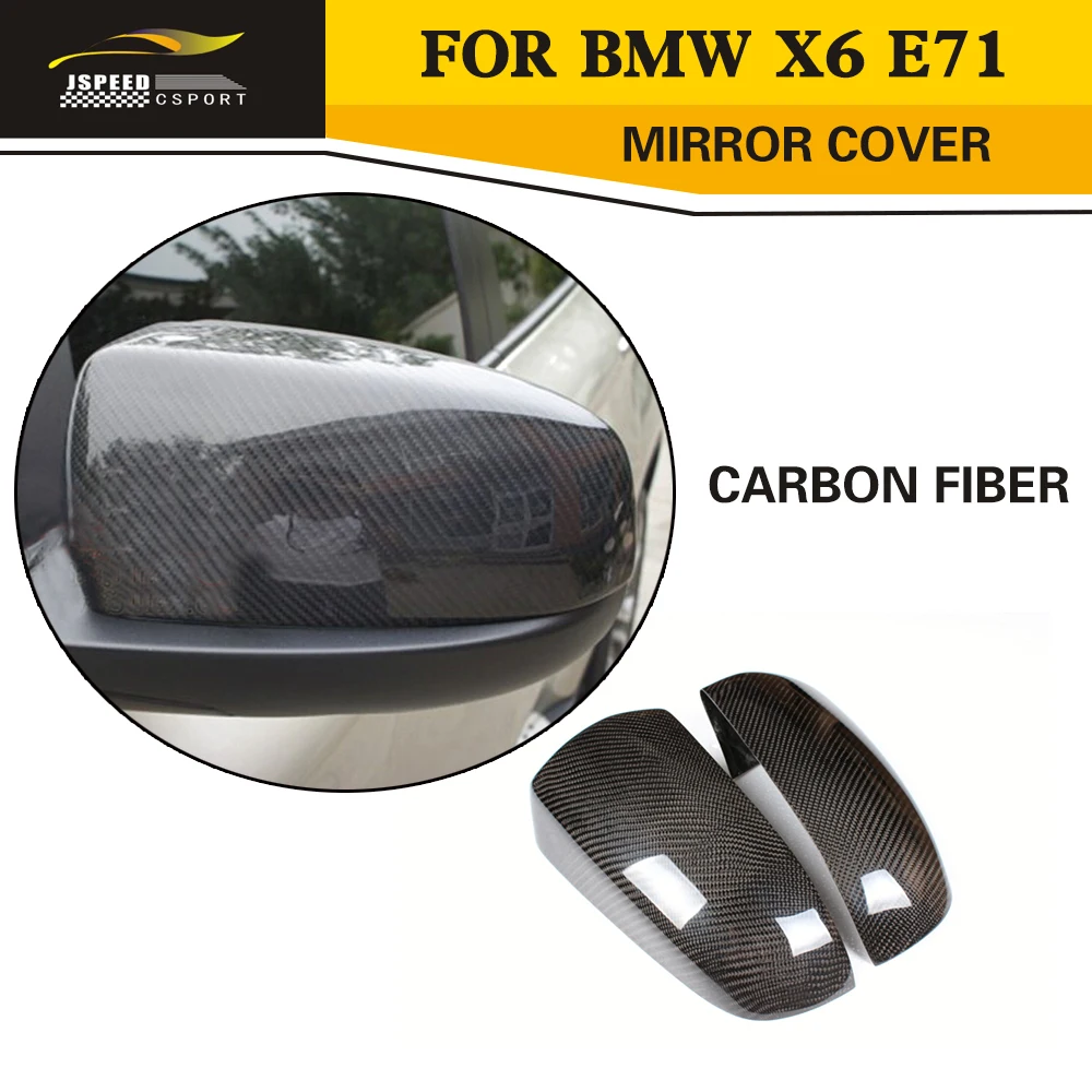 Чехлы на зеркала заднего вида из углеродного волокна для BMW X5 E70 2007 2012 X6 E71 2008 2014 Add on