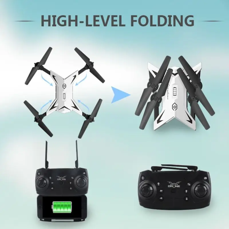 RC вертолет Дрон с камерой HD 1080P WIFI FPV селфи Профессиональный складной