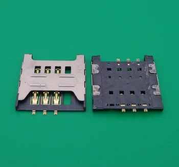 

20pcs/lot Sim Card socket Slot Holder Tray Replacement Parts for Samsung GT E1200M E1200 I519 I939D I939i