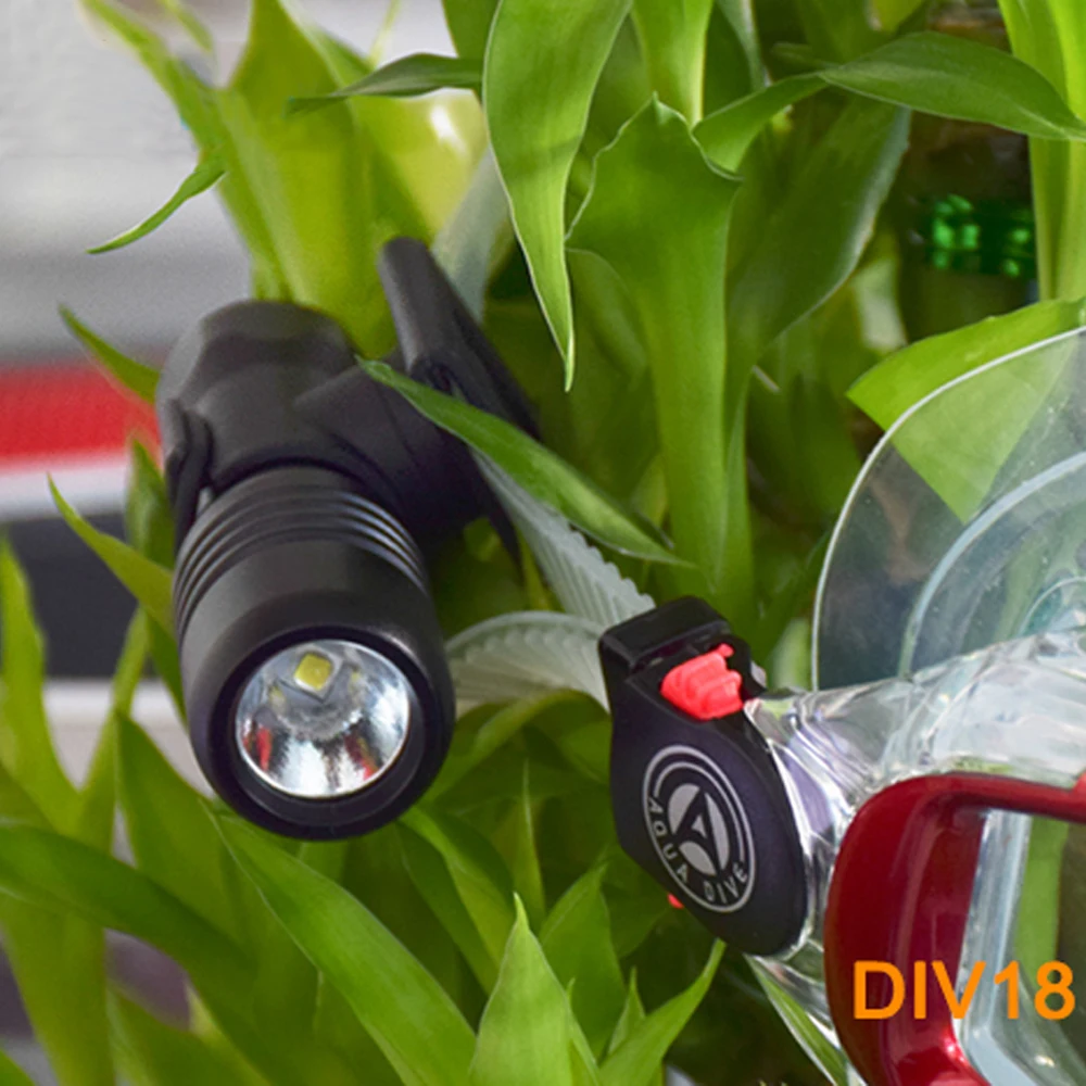 Asafee Scuba Dive Mask Torch Mini Diving Flashlight Underwater 200M