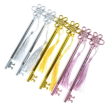

3pcs Creative Fashion Personality Key Gel Pen 0.5mm Black Refill Children Students Learning Stationery Gifts Office Supplies