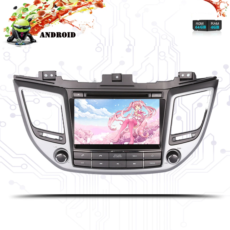 Flash Deal Octa Core 4GB RAM 64GB Android 9.0 Car DVD GPS Navi Multimedia Player Car Stereo for HYUNDAI TUCSON 2015 2016 2017 18 Head Unit 5