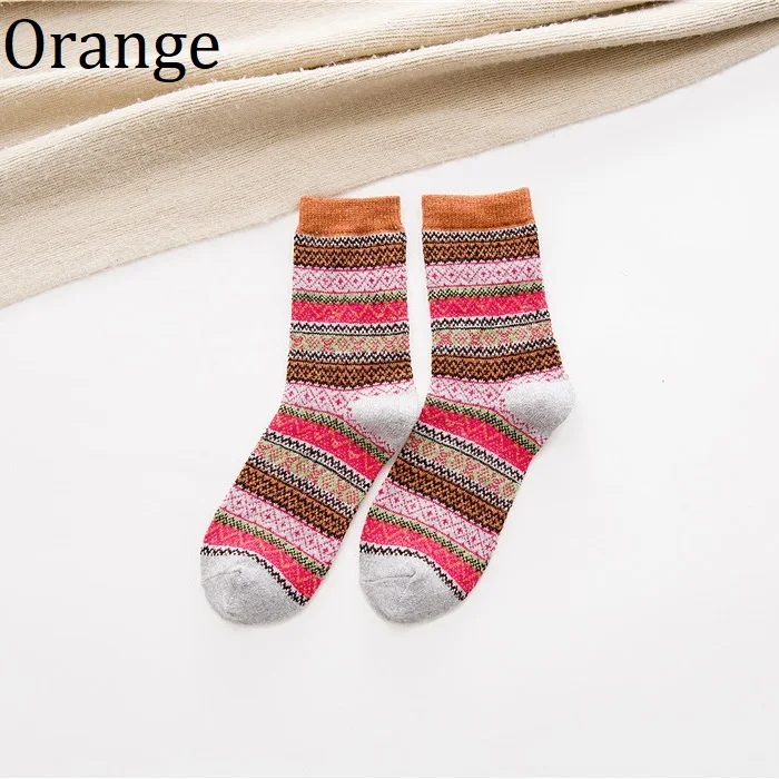 2018 зимние винтажные носки из кроличьей шерсти женские плотные теплые осенние