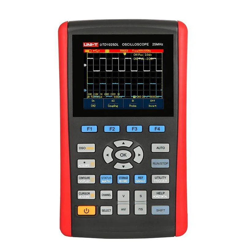 

UNI-T UTD1025DL Handheld Digital Storage Oscilloscopes 3.5" LCD Digital Display 2CH 25MHz USB Interface