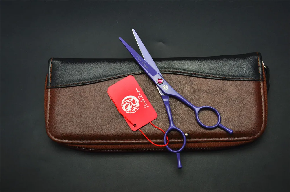 1012Z 5,5 ''16 см фиолетовый дракон Парикмахерские ножницы JP 440C ножницы для резки Professional Ножницы Профессиональные человеческие ножницы для волос