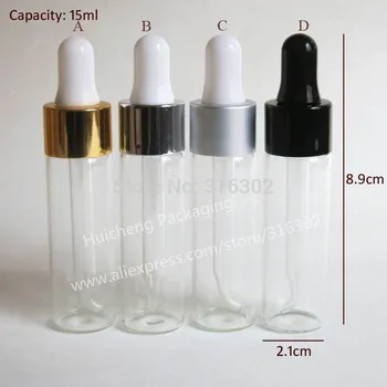 Promotion 15ml Empty Clear Glass Essential Oil Dropper Bottle 15cc Transparent Glass Dropper Vials Cosmetic Containers 5ml10ml15ml20ml30ml50ml100ml empty cosmetic dropper bottle blue essential oil containers glass pipettes essence package