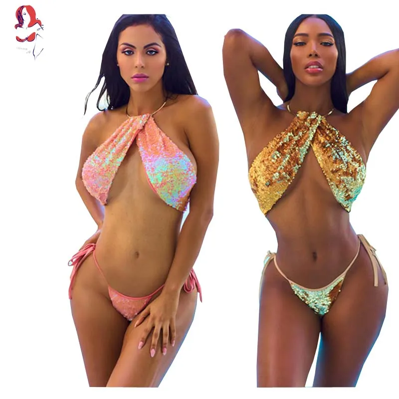 uchiha lq 2 colours new sexy boarse bar show the chest bling bikini 2017 women swimsuit costumi da bagno donna interi