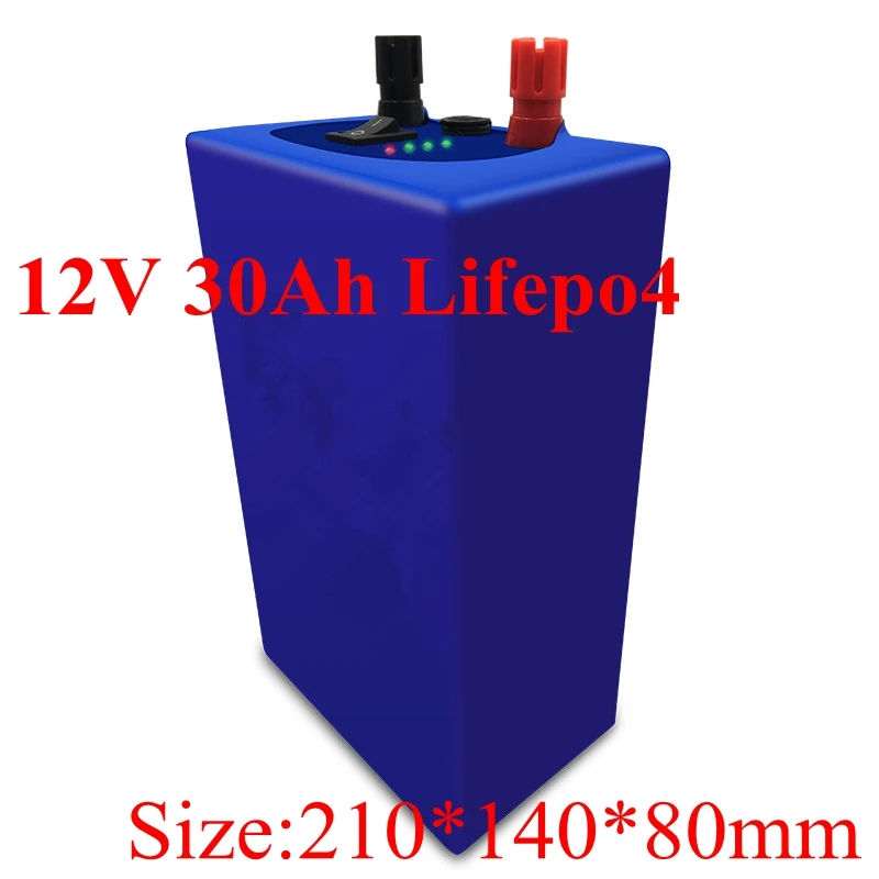Литиевый Аккумулятор Lifepo4 12 В 30 Ач 3 2 в 5 элементы Bms для электрического велосипеда