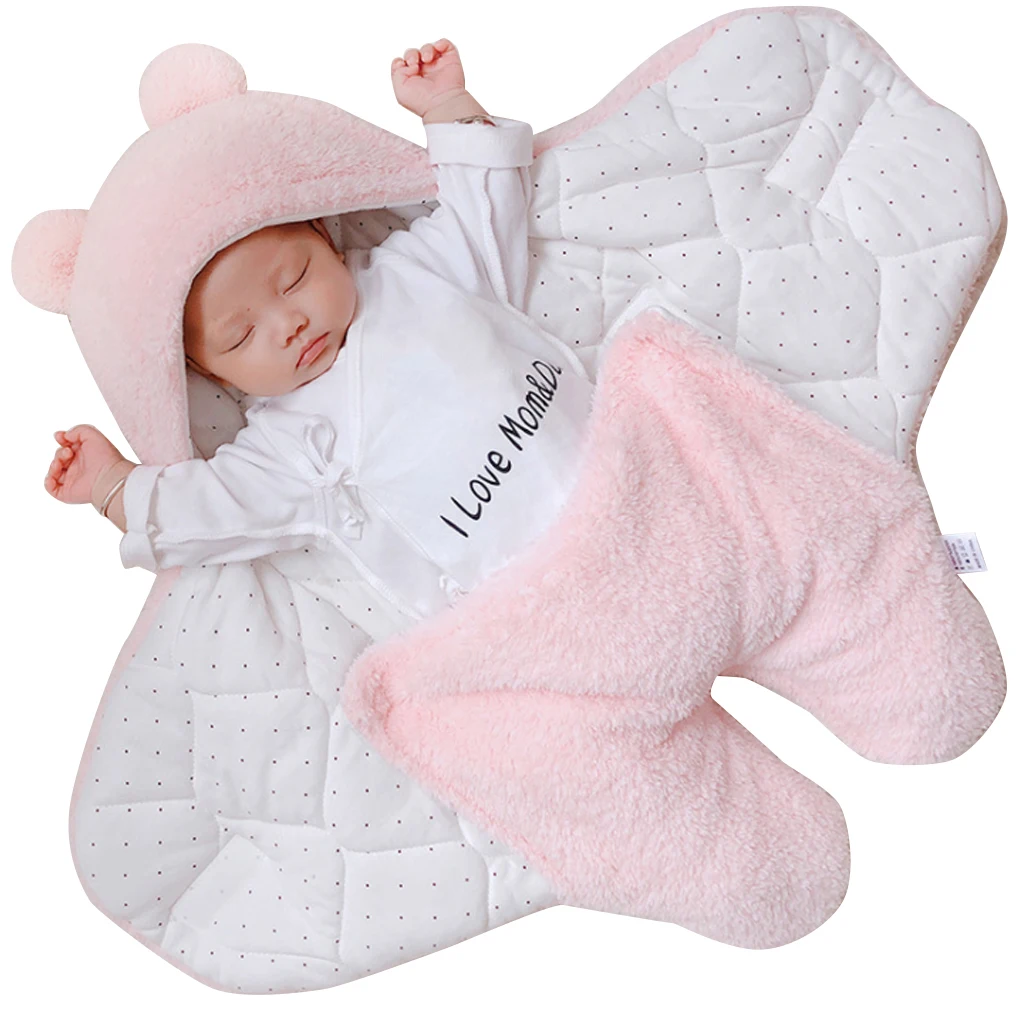 

Newborn Knitted Swaddle Wrap Blankets Super Soft Toddler Winter Sleeping Bedding Cover Baby Wrap Receiving Blankets Wrap Newborn