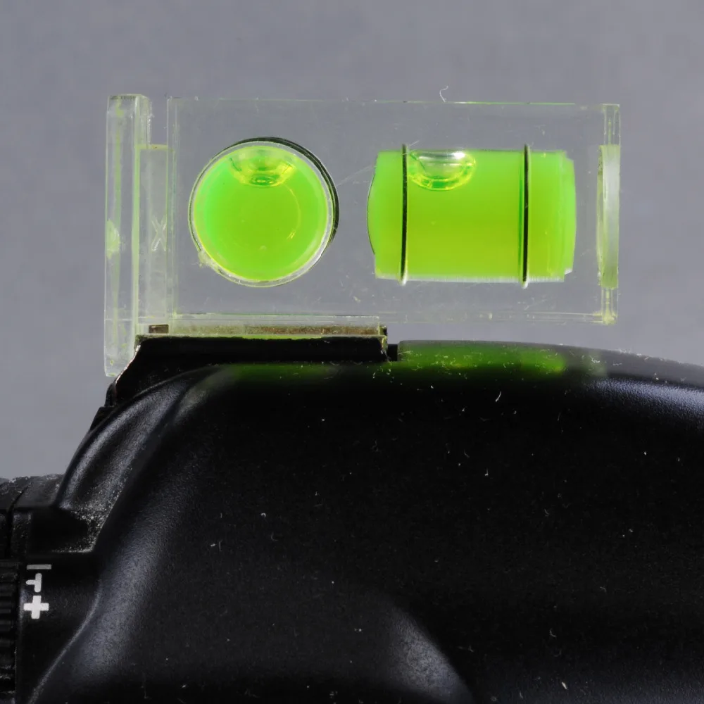Double Dual 2 Axis Spirit Level Gradienter On Camera Hot Shoe For Canon Nikon Pentax Dslr