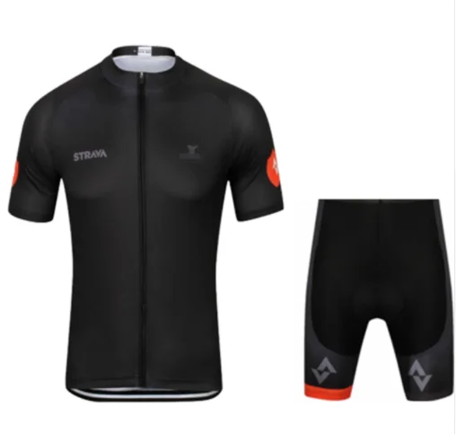 nuevo! STRAVA Ciclismo Jersey corto ropa de ciclismo maillot одежда для велоспорта комплект велосипедная одежда гелевая накладка респираемая - Цвет: Pic Color