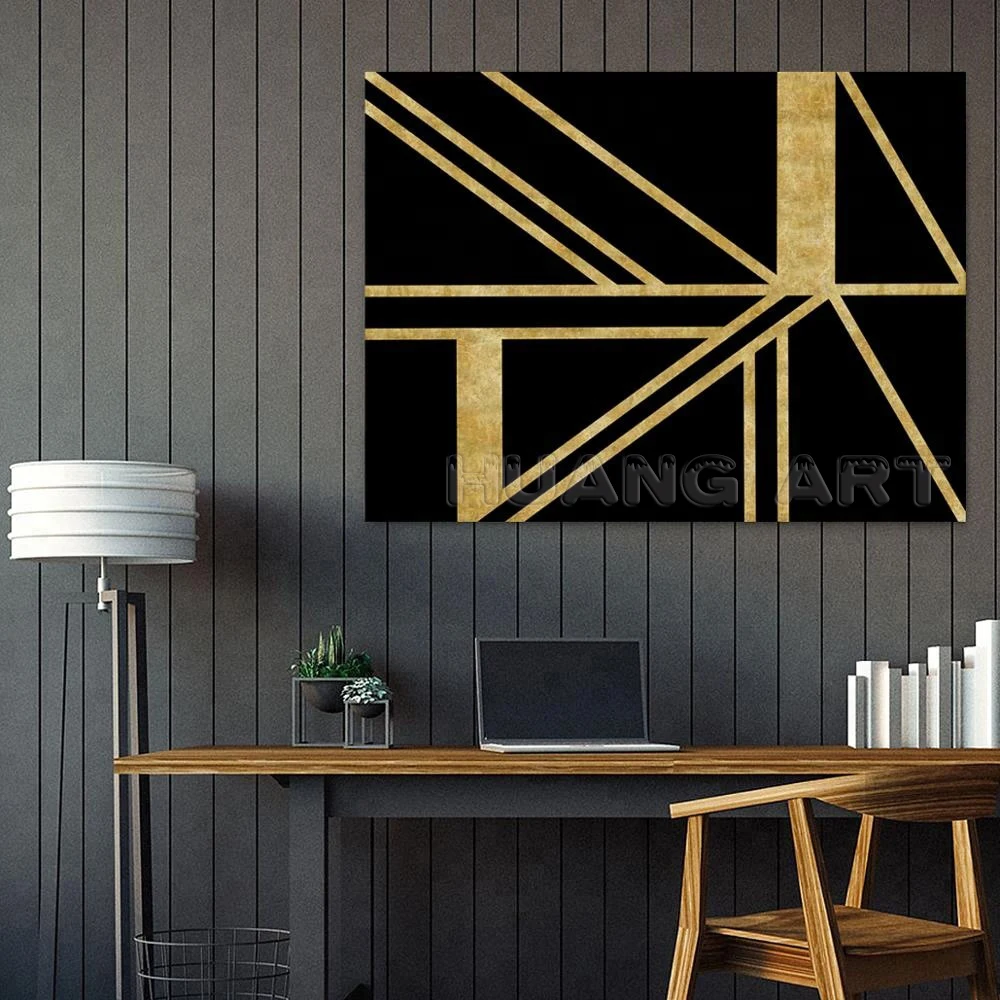 SY Gold-Foil-Canvas-Art-Abstract