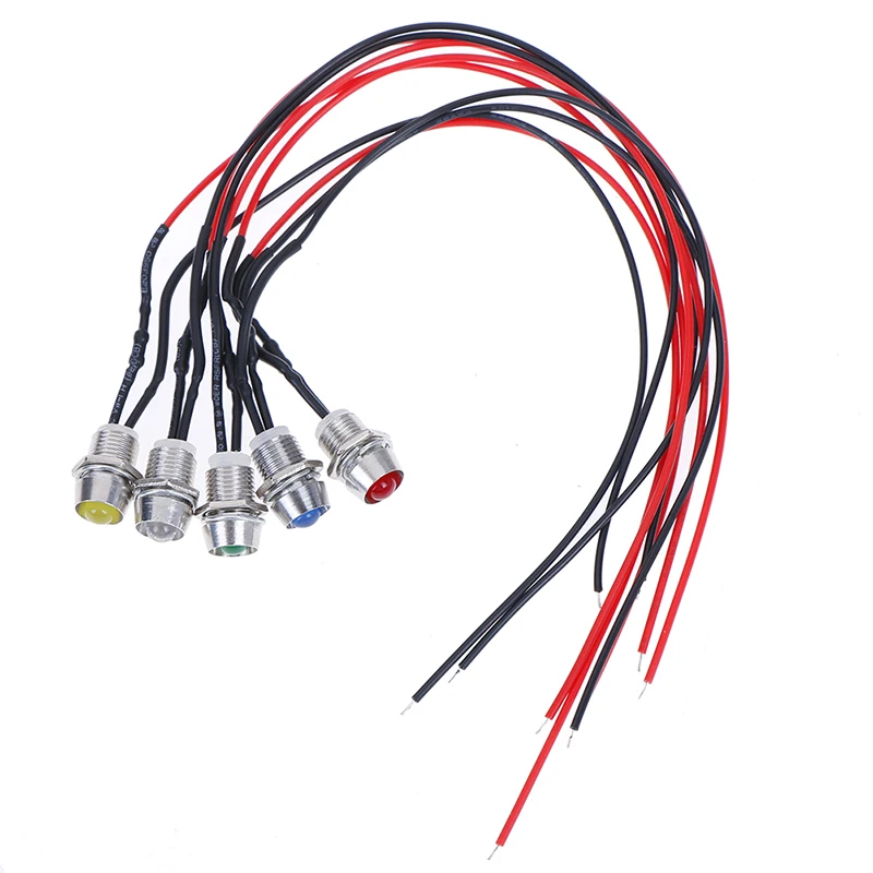 1PCS Metal 12V 0.31&quot LED Indicator Dash Light Lamp Car Truck Lights Accessories | Лампы и освещение