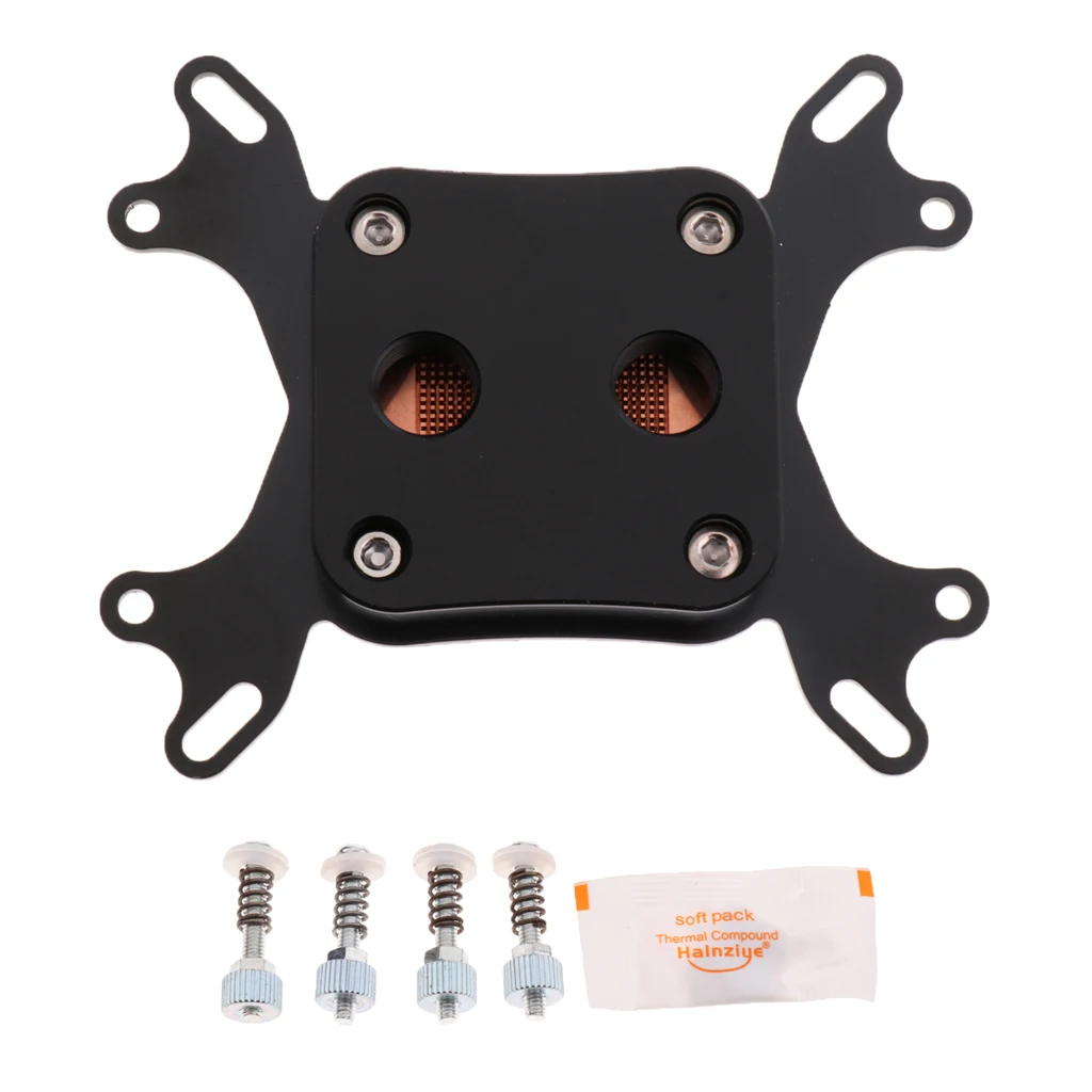 Professional CPU Waterblock Water Cooling Block For INTEL/AMD Computer Black