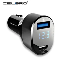 18 Вт usb type C PD автомобильное зарядное устройство для iPhone XR XS MAX X 8 Plus iPad Pro USB-C быстрое автомобильное PD зарядное устройство для мобильного телефона
