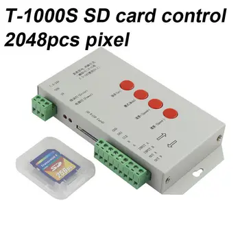 

3pcs T-1000S TM1804/LPD6803/DMX512/WS2811 DC5-24V RGB Pixel Controller MAX control 2048pcs IC