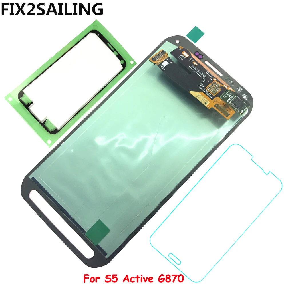 

Display S5 For Samsung Galaxy S5 Active G870 Super AMOLED LCD Display 100% Tested Working Touch Screen Assembly