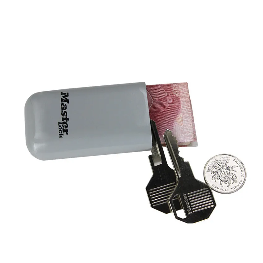 Металлический замок с ключом безопасности Открытый Рюкзак подвесной ящик для хранения цинковый сплав брелок Портативный пароль скрыть