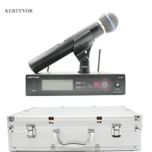 SLX24/BETA58 высокое качество один ручной беспроводной микрофон УВЧ вокальный микрофон системы с 6 pin Ручной