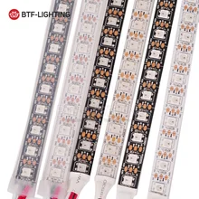 WS2812b 1m/2M/4M/5M 74/96/100 leds/m 5V Pixels Led strip, Addressable individual, Dream Magic color, Black/White PCB