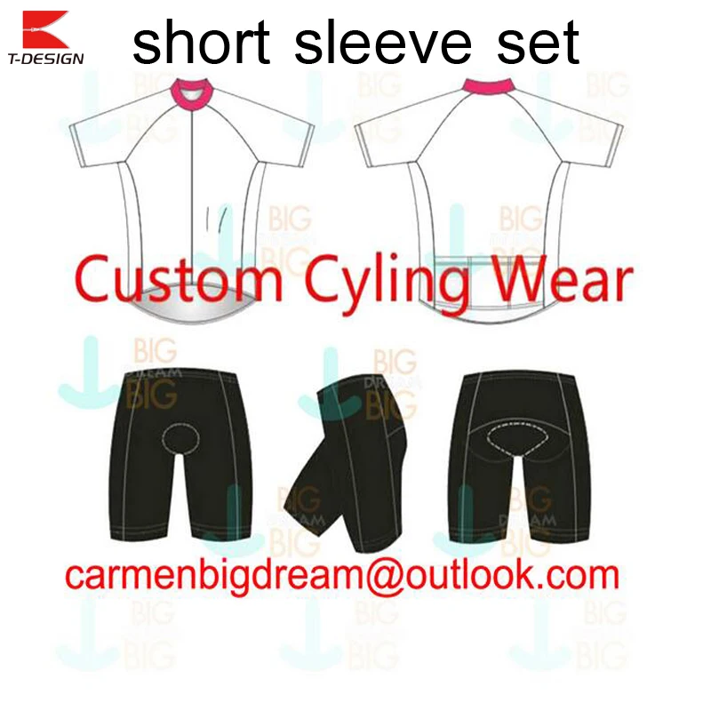 High Quality Custom Cycling Jersey + Shorts DIY Bike Clothing Ciclismo