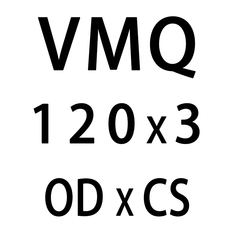 Белое Силиконовое кольцо кремния/VMQ уплотнительное кольцо OD 105/110/120/130/135/140/150/170*3 мм Толщина резиновое уплотнительное кольцо уплотнения, колцеобразное уплотнение шайба - Цвет: OD120mm