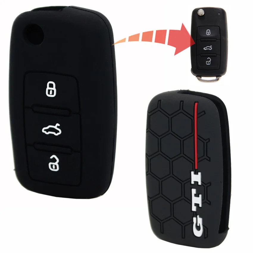 

1pcs Special Design 3 Buttons Silicone Car Key Cover Case Protector Skin for SEAT Leon Ibiza Altea Mii Alhambra Arosa Exeo