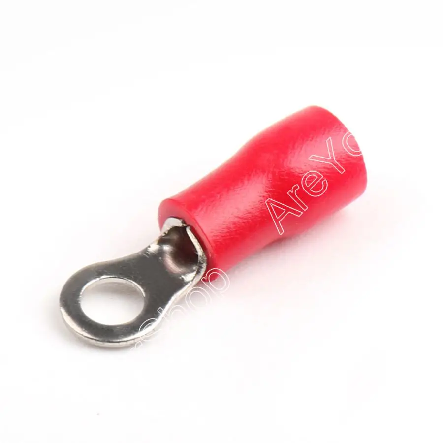 

Areyourshop Crimp Terminals RV1.25-3 Insulated Ring Wire Connector Crimp Terminals Cord 100PCS Ri