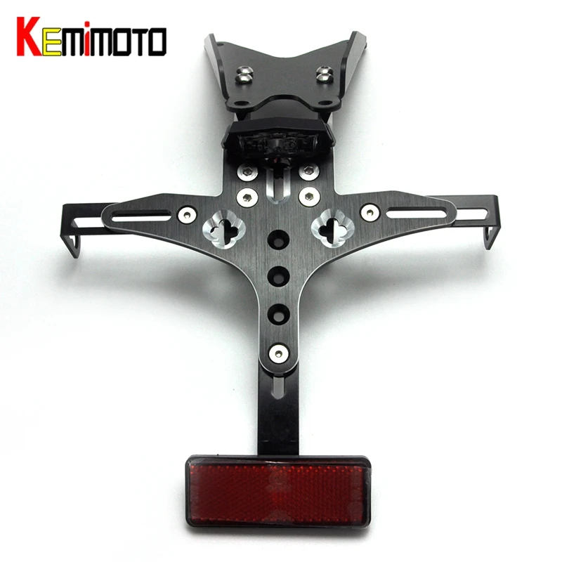 

KEMiMOTO For Ducati Monster 821 2012-2014 Motorcycle Accessories License Plate Bracket Fender Eliminator LED Kit