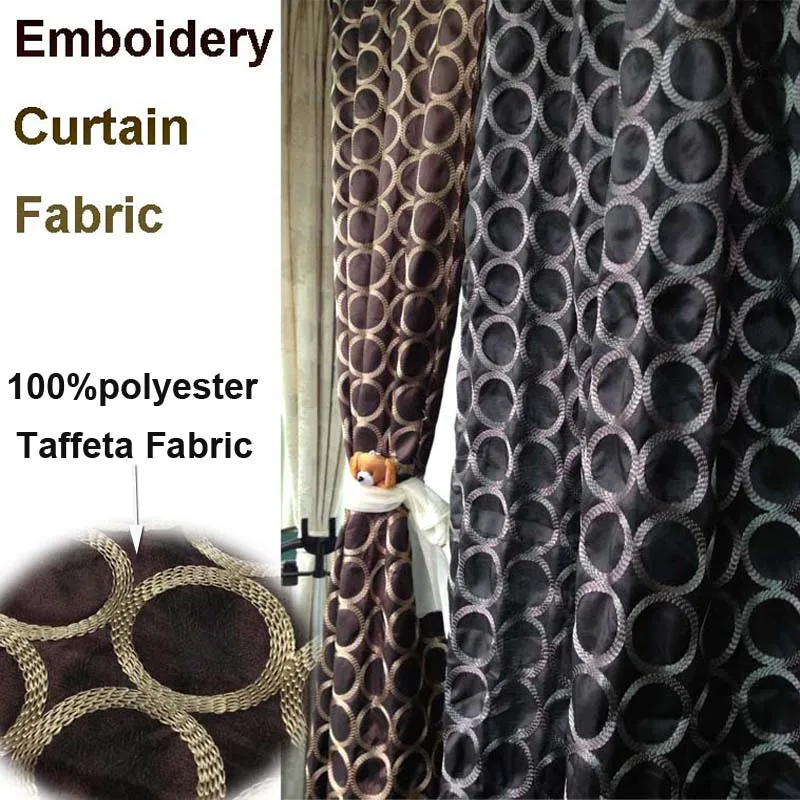 

1Yard 91*130cm,Taffeta Circle Embroidered Fabric,Decor Patchwork For Table Cloth,Diy Apparel Sewing Tissus Cloth Material