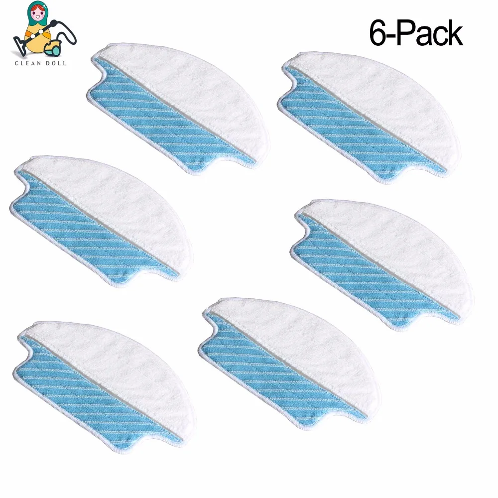 

6-PACK mop cloths for Ecovacs DEEBOT DN78(water tank version) DM80 DM80 Pro DM81 DM85S DM88 DR95 DR96 DR98
