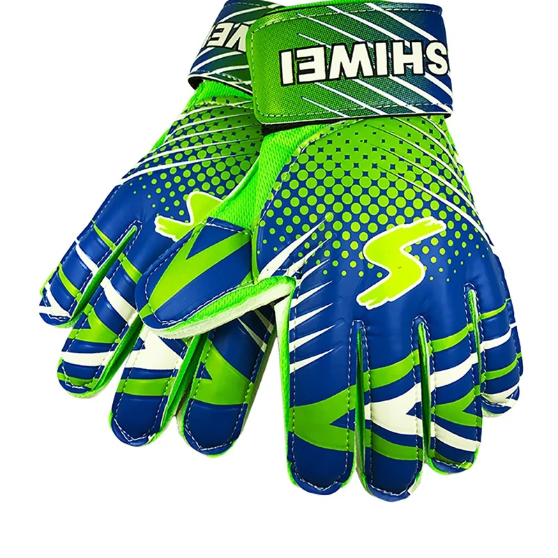 Entry-Level Children Football Goalkeeper Gloves Goalkeeper Soccer Anti-Slip Finger Embossed Gloves