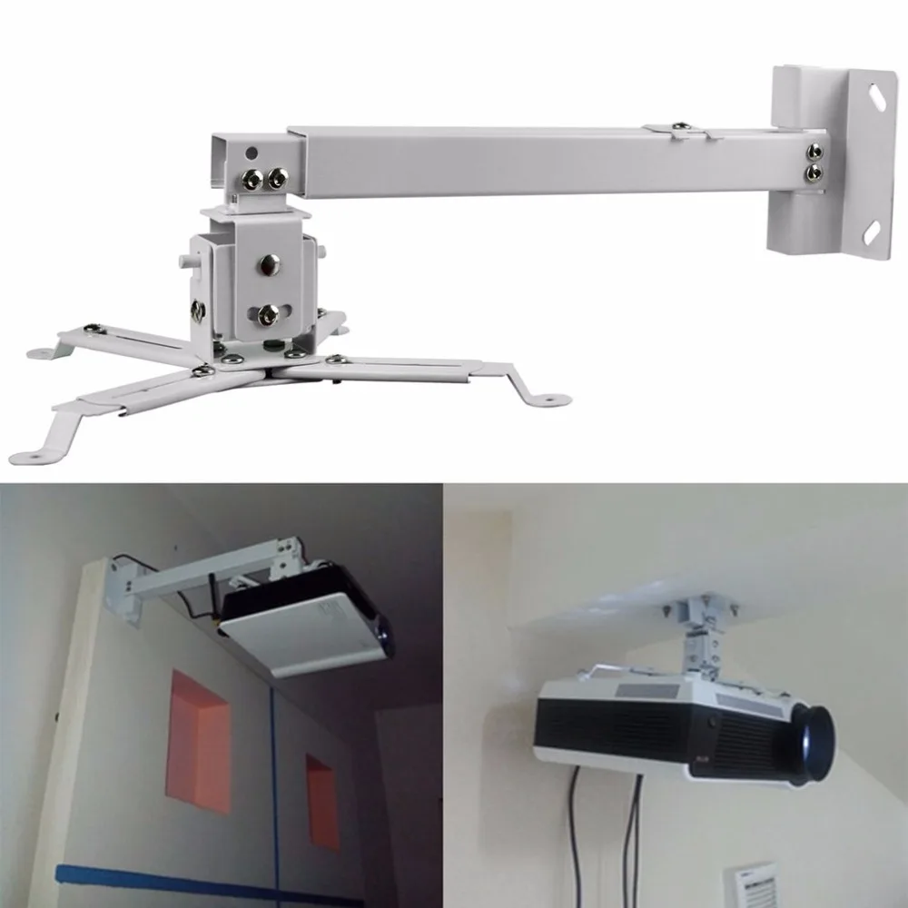 

Durable Projector Ceiling Bracket Universal Projector Holder Adjustable 43-65CM Hanging Bracket Swivel Mount Holder