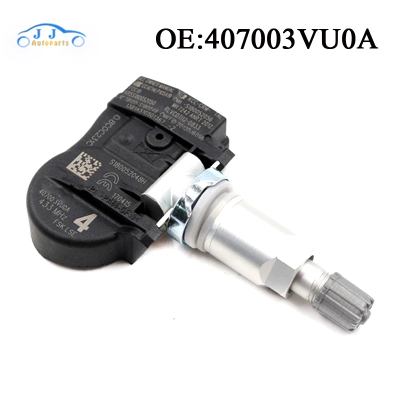 TPMS сенсор 407003VU0A 433 МГц для Nissan NOTE QASHQAI TIIDA хэтчбек X T Renault ESPACE V KOLEOS|Датчик давления в
