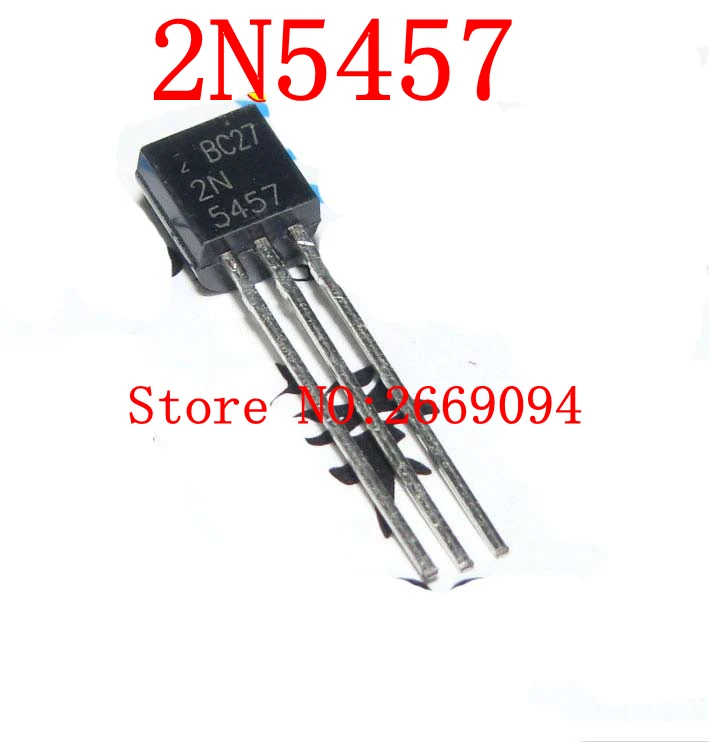 100 шт. 2N5457 5457 TO-92 JFET N-канальный транзистор общего назначения новый оригинальный |