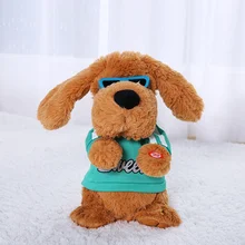 Mamadada 28cm Sing and Play Stuffed Animal Dog 6 Songs Baby Plush Musical Interactive Soft Toy For Children Electric Dolls Toys