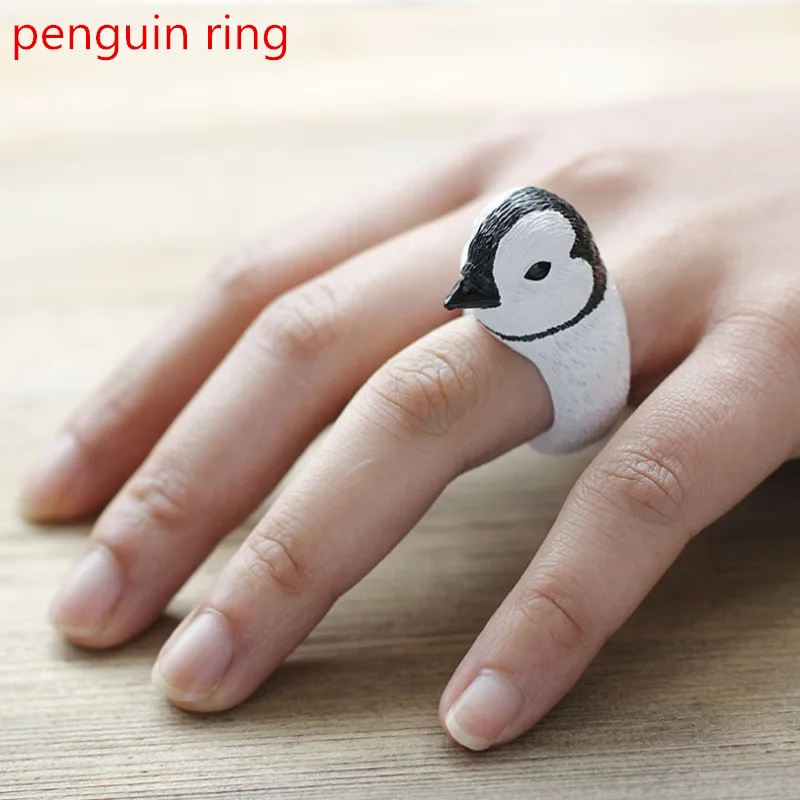 TANGKA new fashion Adjustable Penguin Ring circle of people 25 * 10mm