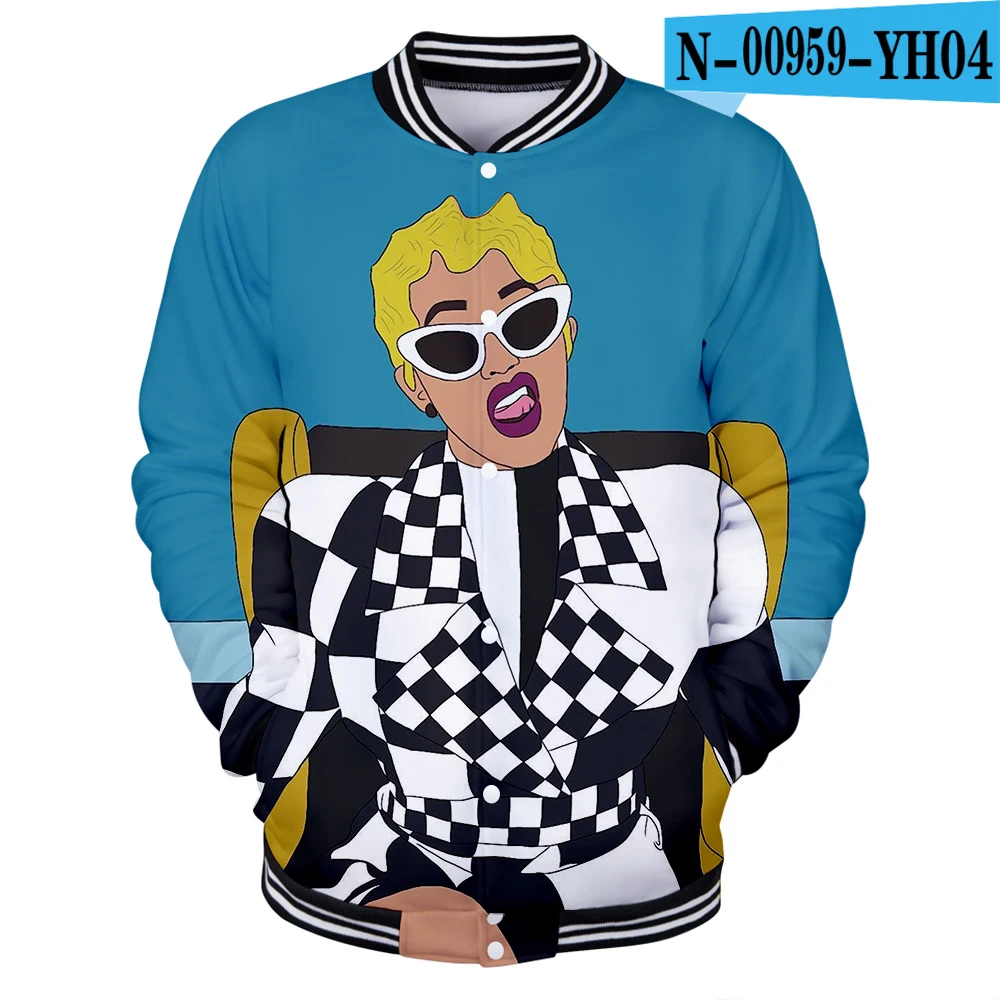 Женская одежда зимняя ветровка Женская бейсбольная куртка Cardi B Harajuku Veste Femme Повседневная Горячая Распродажа Пальто и куртки - Цвет: N00959