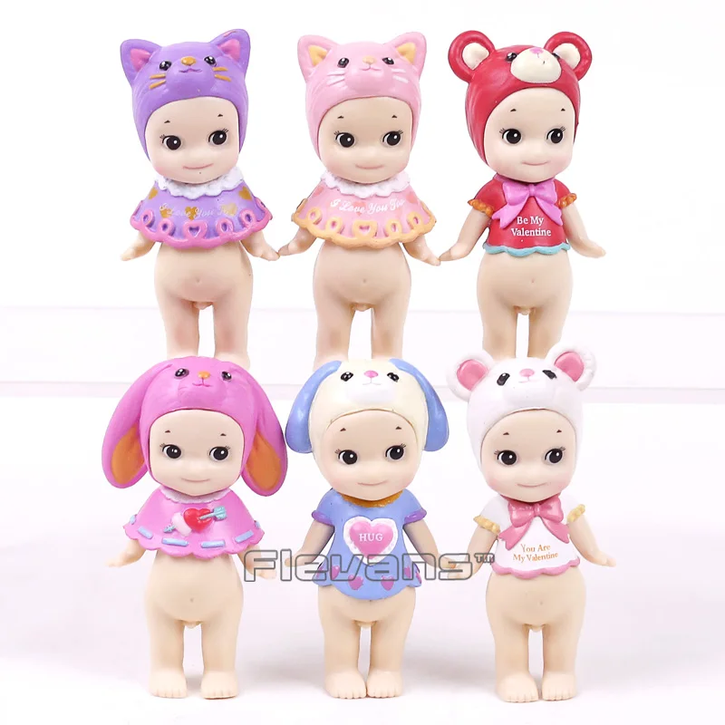 6 FIGURES SET SET 6 FIGURAS SONNY ANGEL REPLICA VALENTINE/'S DAY 2017