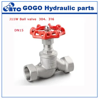 

J11W Low pressure stainless steel reduced port globe valve with locking female thread end stainless steel globe valve