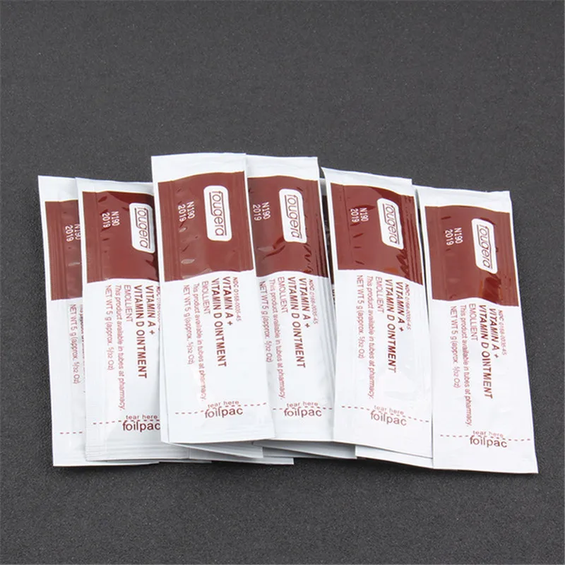 

100Pcs Tattoo Vitamin Ointment A&D Anti Scar Tattoo Aftercare Cream For Tattoo body art Permanent Makeup Tattoo Supplies New