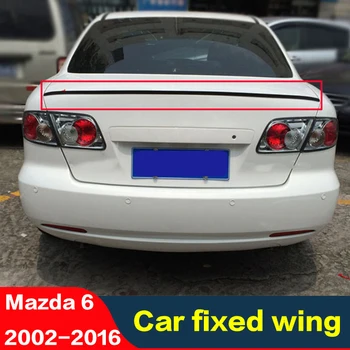 

for Mazda 6 spoiler car wing 2002-2016 PU materia Trunk spoiler High-quality small automobile tail fin M6 Modified parts