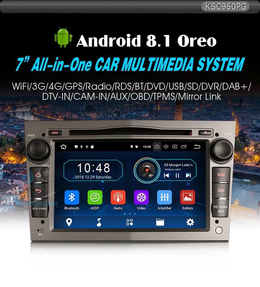 Best DAB+Car Stereo Android 8.1 Car Multimedia Player WiFi 4G GPS Radio FOR OPEL Vauxhall Corsa C/D Vectra Zafira Astra Vivaro Meriva 0